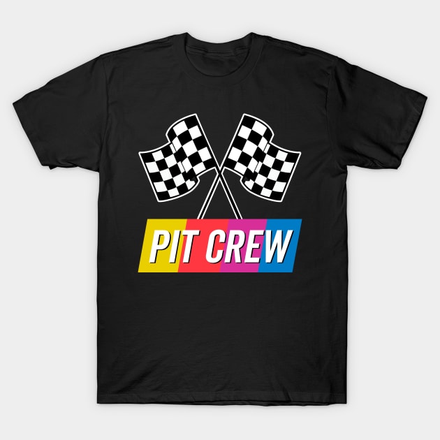 Pit Crew Colorful T-Shirt by DetourShirts